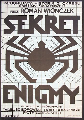 Andrzej Krajewski Sekret Enigmy Printed: 1979 Size: B1 - 97x67cm