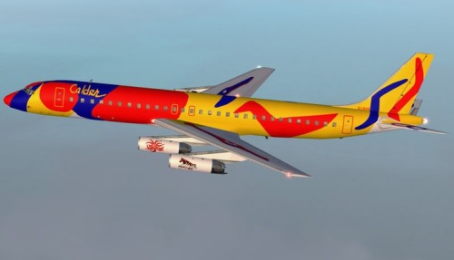Flying Colors, Alexander Calder, 1974, Paint And DC-8 Aircraft