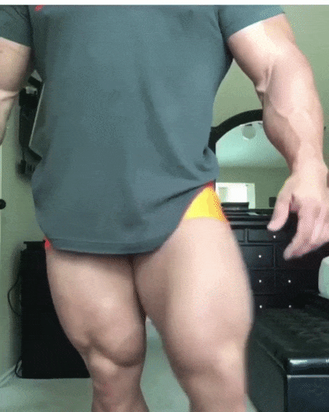 bigmusclestuds:  Matthew Schmidt has some fucking amazing quads!!