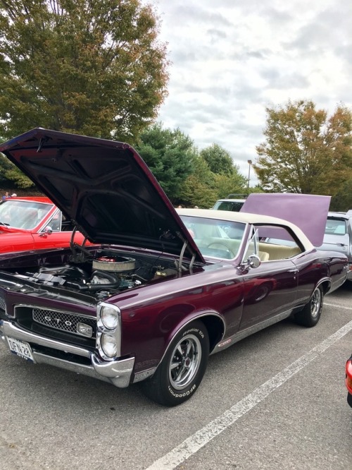 1967 Pontiac GTO in “Plum Mist” with an “Ivory” vinyl top and a “Parch