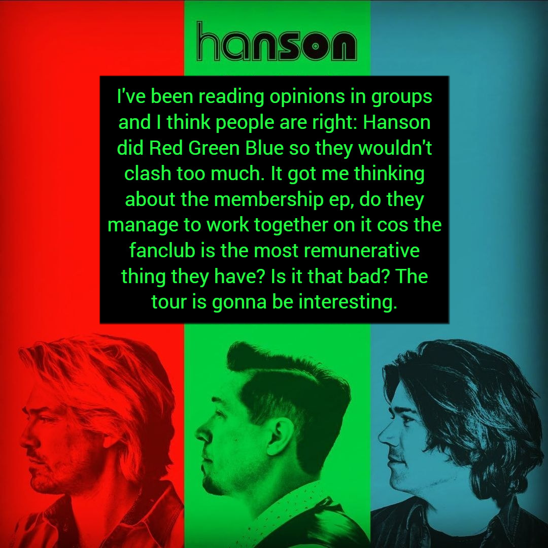 Why Hanson Decided To Go Solo For 'Red Green Blue' — And How They Found  Togetherness Because Of It