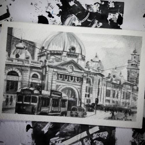 Flinders Street Station in Melbourne and the City Circle Tram. This place was the start and finish o