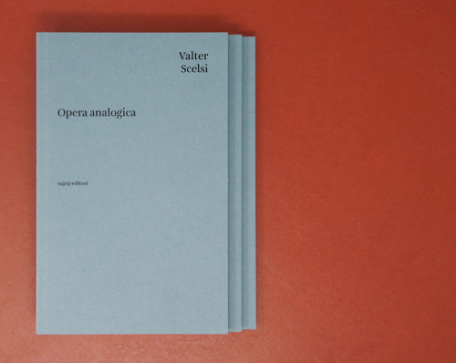 Book launch: Opera Analogica at Verso, independent bookstore in Milan, on Saturday, 1st December 201