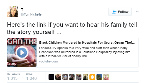 black-to-the-bones: This is unbelievable. This is all done in the hospitals. This is the place we trust, when we don’t feel well, a place where we come to get help, a place where we want to be saved and we get killed instead. A 2-year-old boy got a