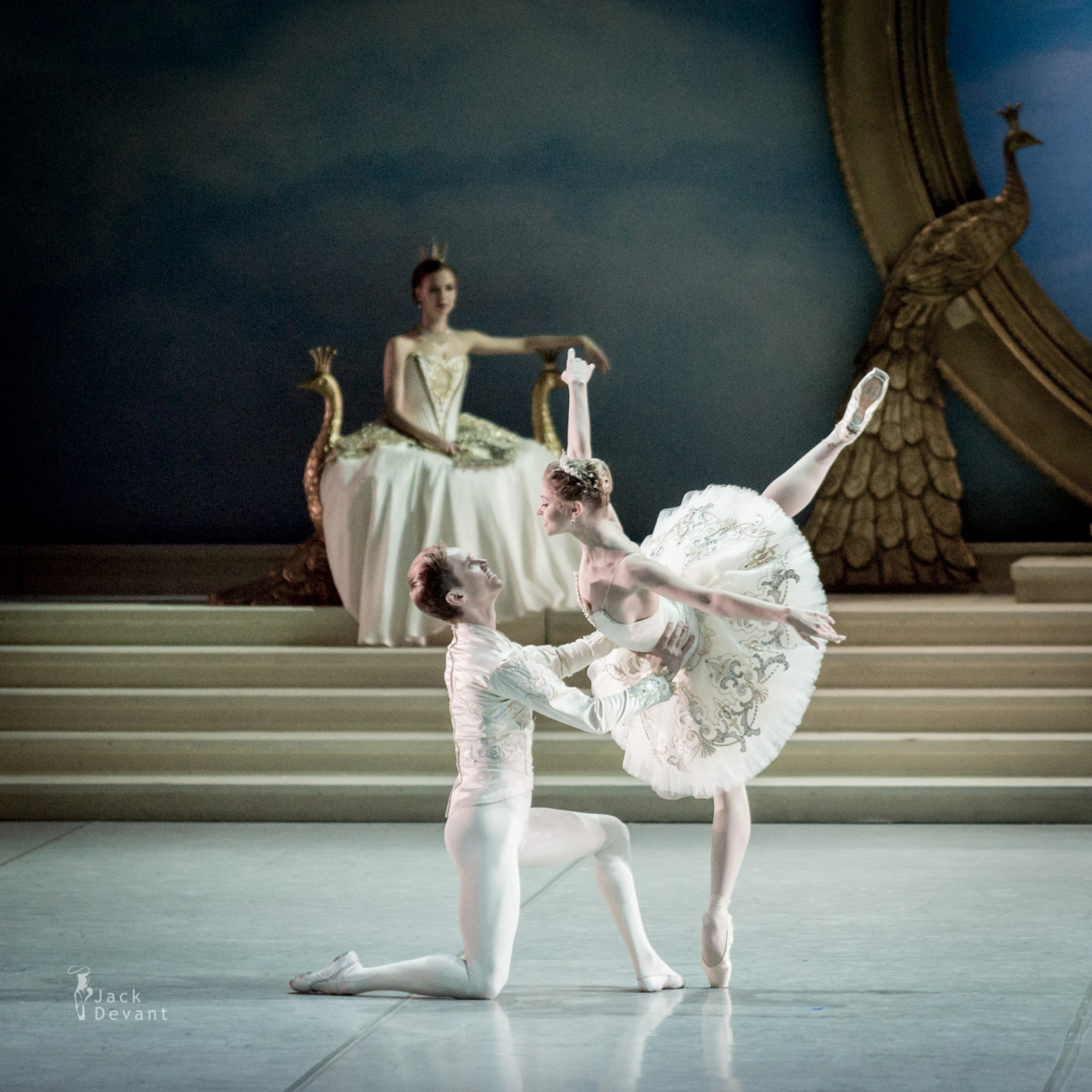 tutu-fangirl:    Angelina Vorontsova as Princess Aurora and Leonid Sarafanov as Prince