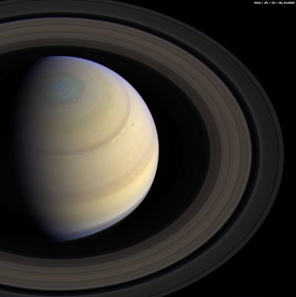 spaceexp:  New true color image of Saturn taken by Cassini on July 2nd, 2014