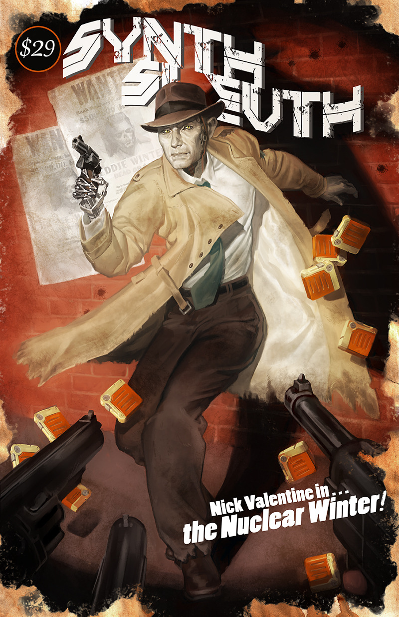 itsprecioustime:  I couldn’t help but do a pulp noir tribute to Nick! Poor guy