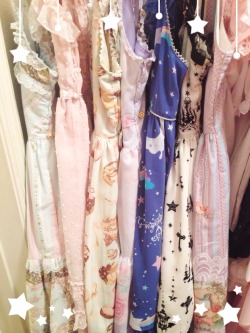 pudgey-princess:  My closet is so cute :3