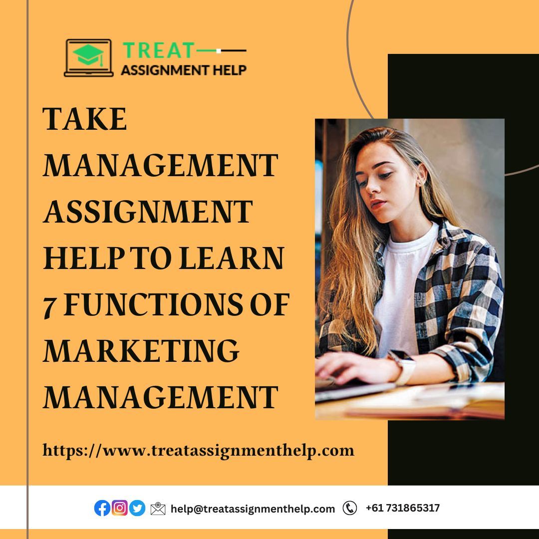 Take Management Assignment Help To Learn 7 Functions Of Marketing Management