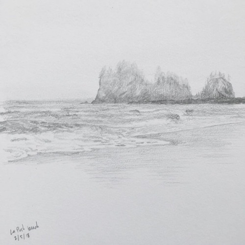 Misty La Push beach, 2/5/18.