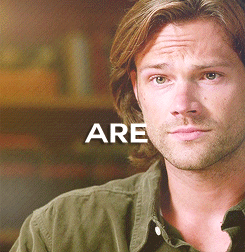 arkhamharleys:  Because you, me, Sam and Cas, we are all we’ve got 