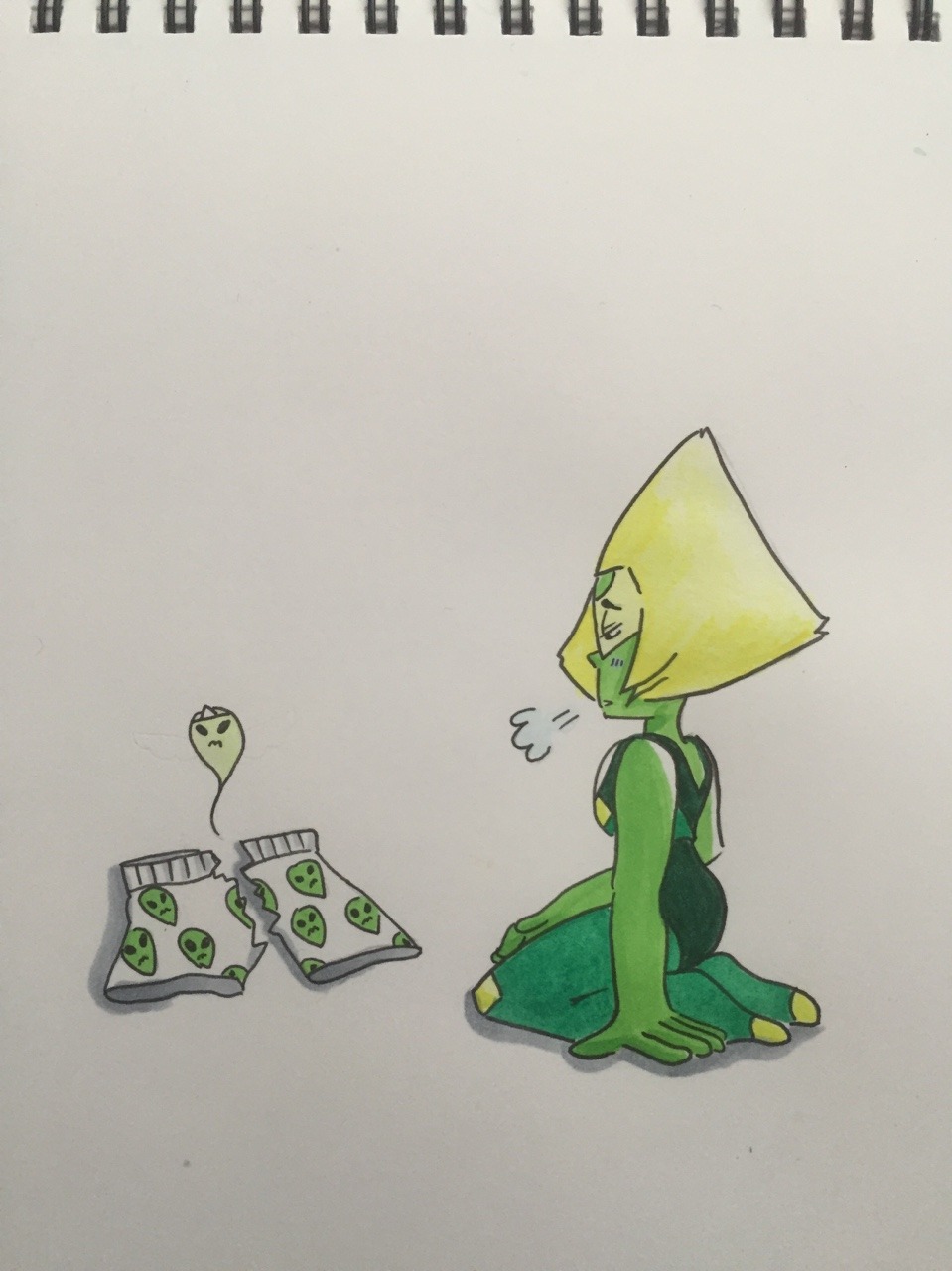 themangox:   I finally colored them 👽 
