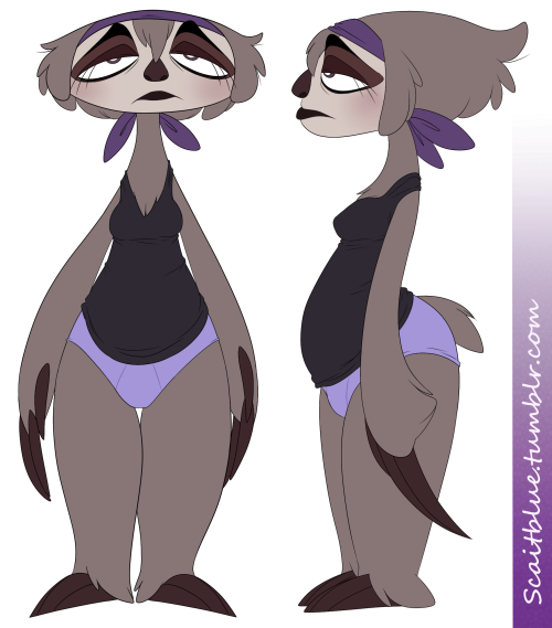 scaitblue:  new character <3 her name is sylvia .but just call ver sylv , she is a sloth , I may draw more of  her in the future …she will be koko´s friend   O 3O <3 <3 <3