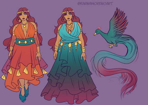 Zahra’s got some elegant dresses for Act 1! I think I want to add more patterns to everyone to