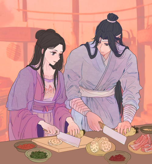 dahliadenoire: do u ever think about how lan wangji and jiang yanli would’ve been the softest siblin