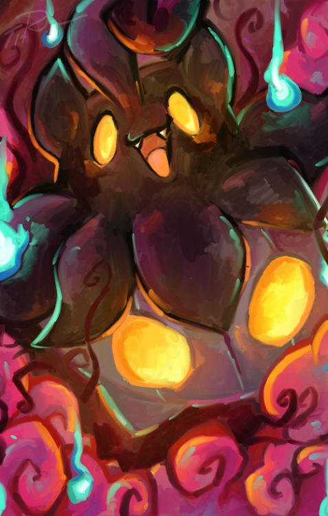 iris-sempi:Digital Painting Commission of a Shiny Pumpkaboo! Interested in one yourself? Commission 