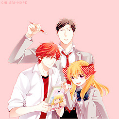 chiisai-hope:  Gekkan Shoujo Week    ↳ Day 5 "Adorkable" : The Adorkable Trio  