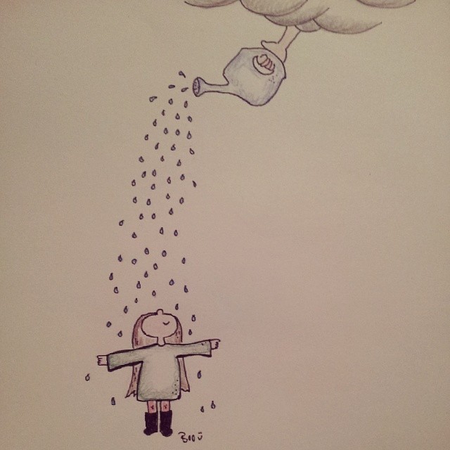 guitarralibelula:  Disfrutemos la lluvia.