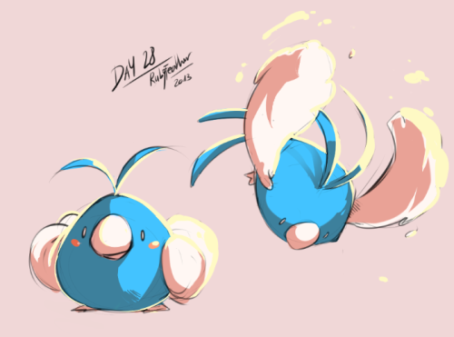 rubyfeather: Day 28: Cutest PokemonNOBODY CAN BEAT A SWABLU !