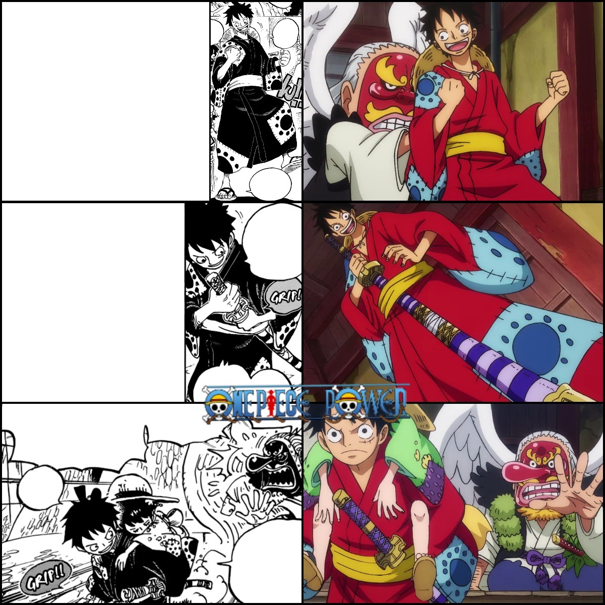 Luffy + kimono One Piece 912- Wano