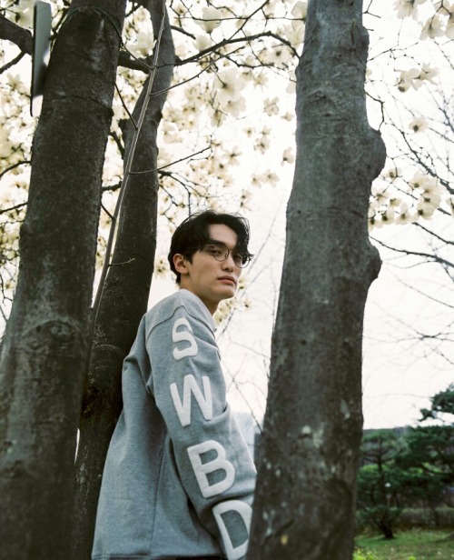 koreanmalemodels: Heo Jaehyuk for Sewing Boundaries S/S 2015 lookbook Cherry Blossom Edition