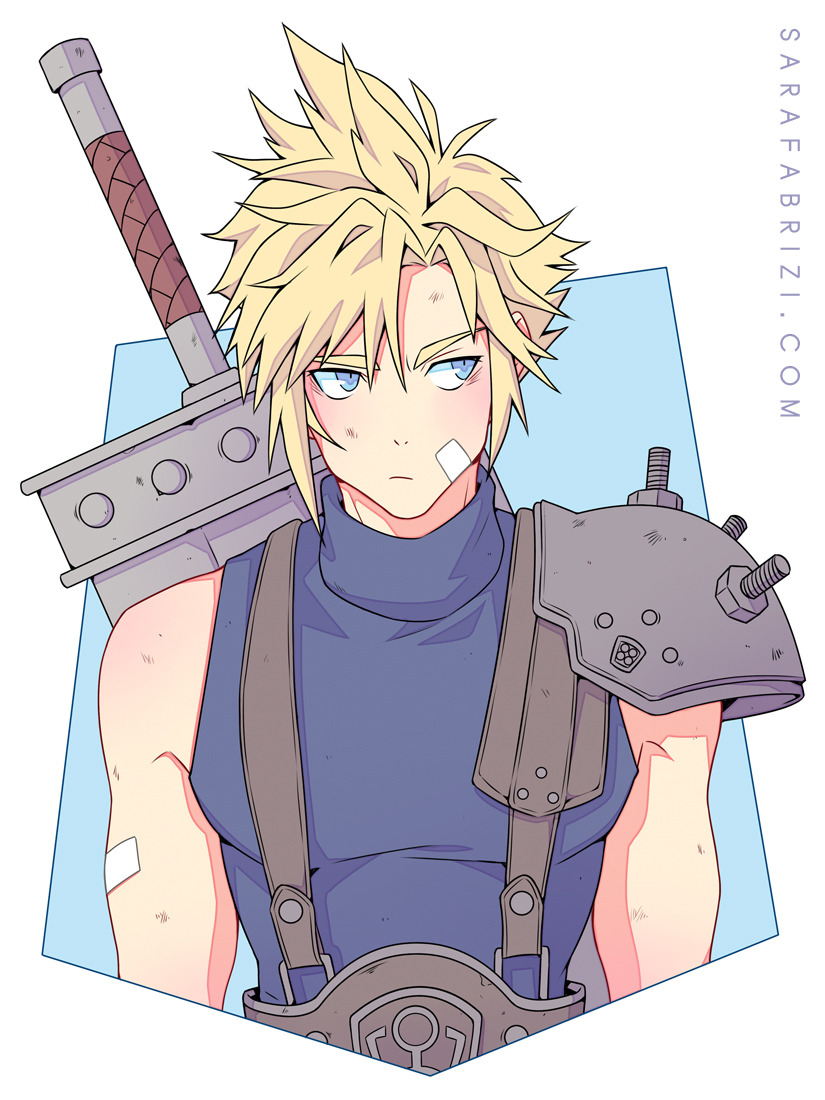 Anime Pop Heart   白祈 落書き   cloud final fantasy 7 