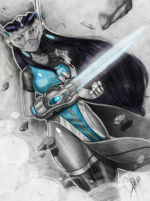todd-drawz: todd-drawz:  Here’s the complete set. All six titans as Overwatch heroes! Their names are Tracerfire, WidowRaven, DVa-J, Mercy-T, Symmetrafire and Kitten. I couldn’t come up with a name for Kitten. I had a lot of fun drawing these.  would