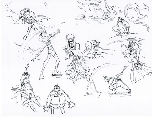 goon squad sketch dump pt.3 - action