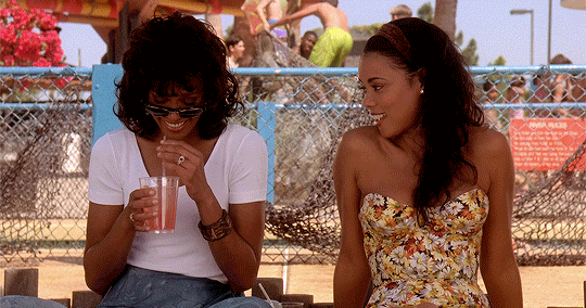 izzienewton:  Whitney Houston &amp; Lela Rochon in Waiting to Exhale dir. Forest