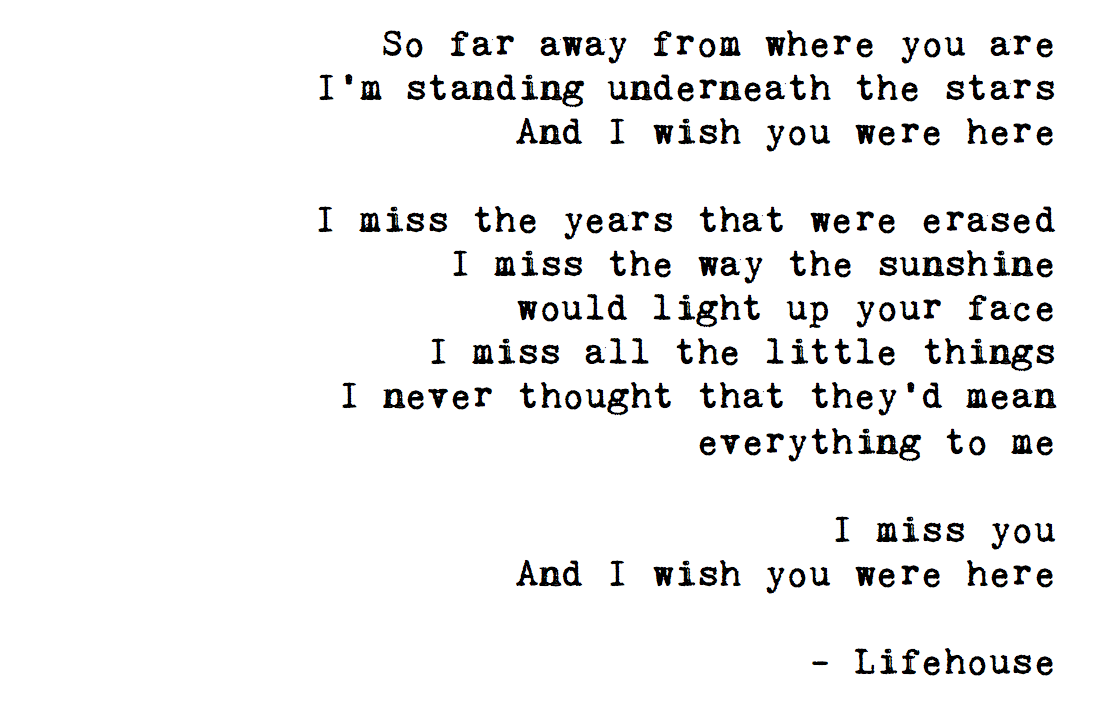 There Goes This Feeling That Has No Meaning From Where You Are