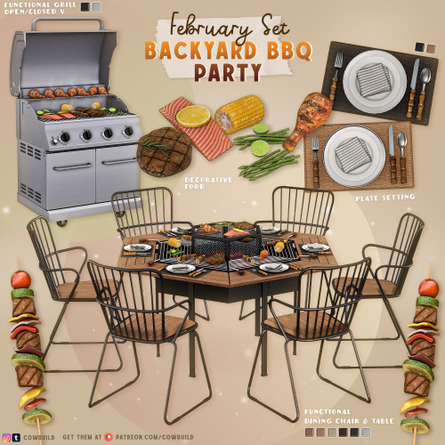 February 2024 Set (1) - Backyard BBQ Party