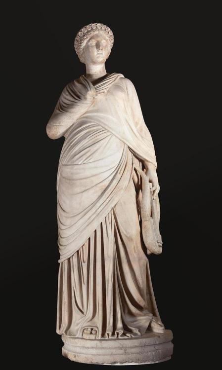 theancientwayoflife:~ Erato.Date: Roman workMedium: Marble