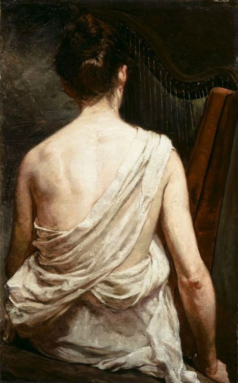 loumargi:Elizabeth Nourse, Woman With A Harp, 1887