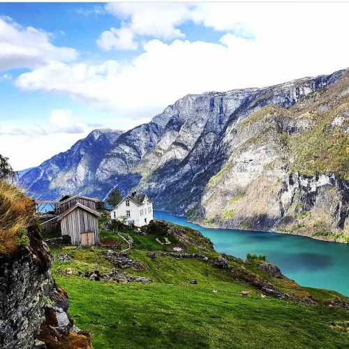 This farm can be found just across the fjord from my village, high above the water. In the olden day
