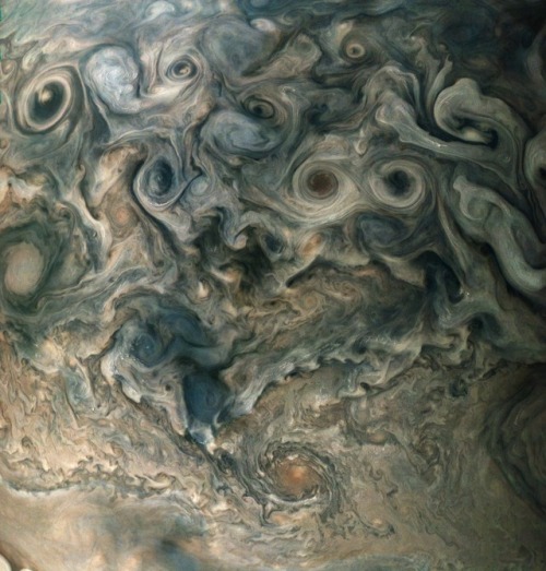  An Image Of The North Polar Region Of Jupiter. 
