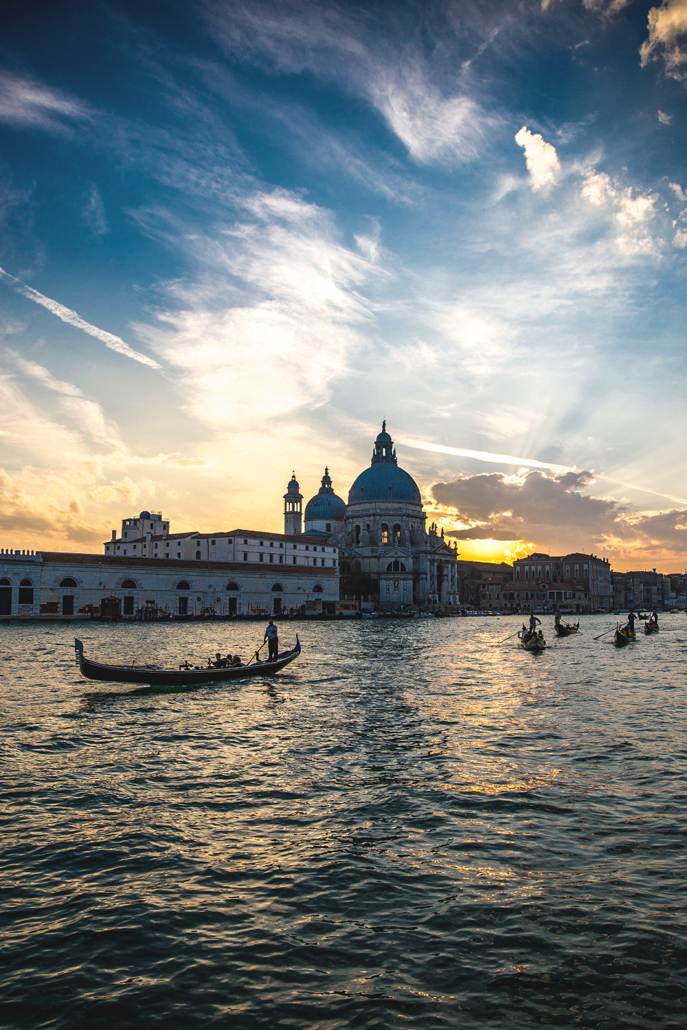 motivationsforlife:  Sunset over Basilica Santa Maria della Salute by Lucien Muller