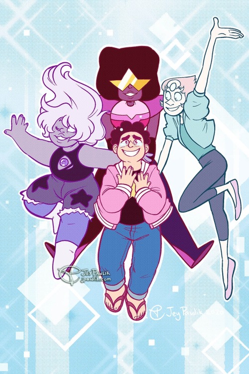 jeypawlik:I sketched this the day Steven Universe Future ended but didn’t get a chance to finish it until much later. I have a lot of feelings about this show and while I’m sad it’s over I think they ended it on a perfect note.It really made me