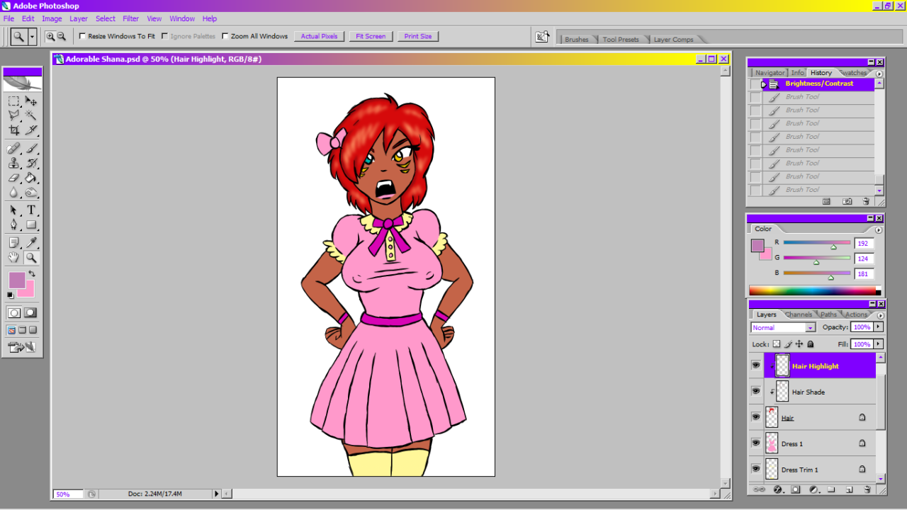 mdfive-art:  Something else I’m working on involving this girl named Shana. She’s