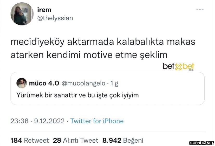 Benim kafanın çalışma...