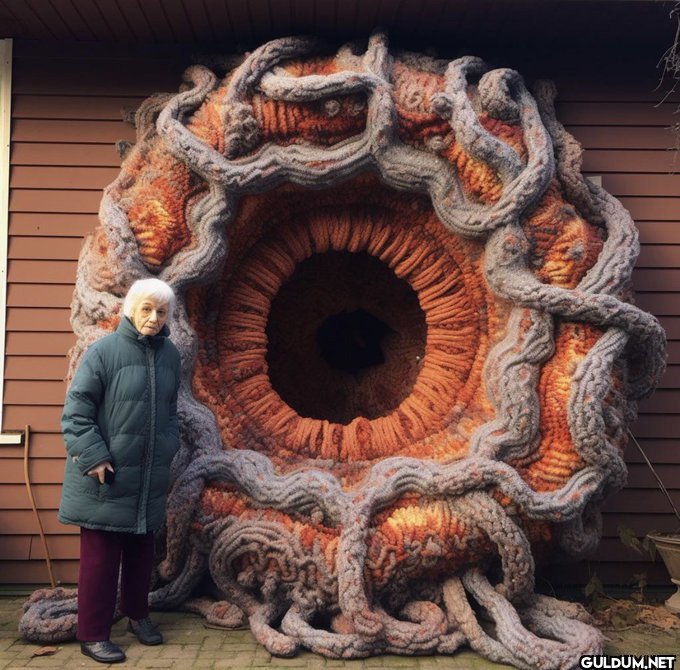 Grandma knitted a portal...