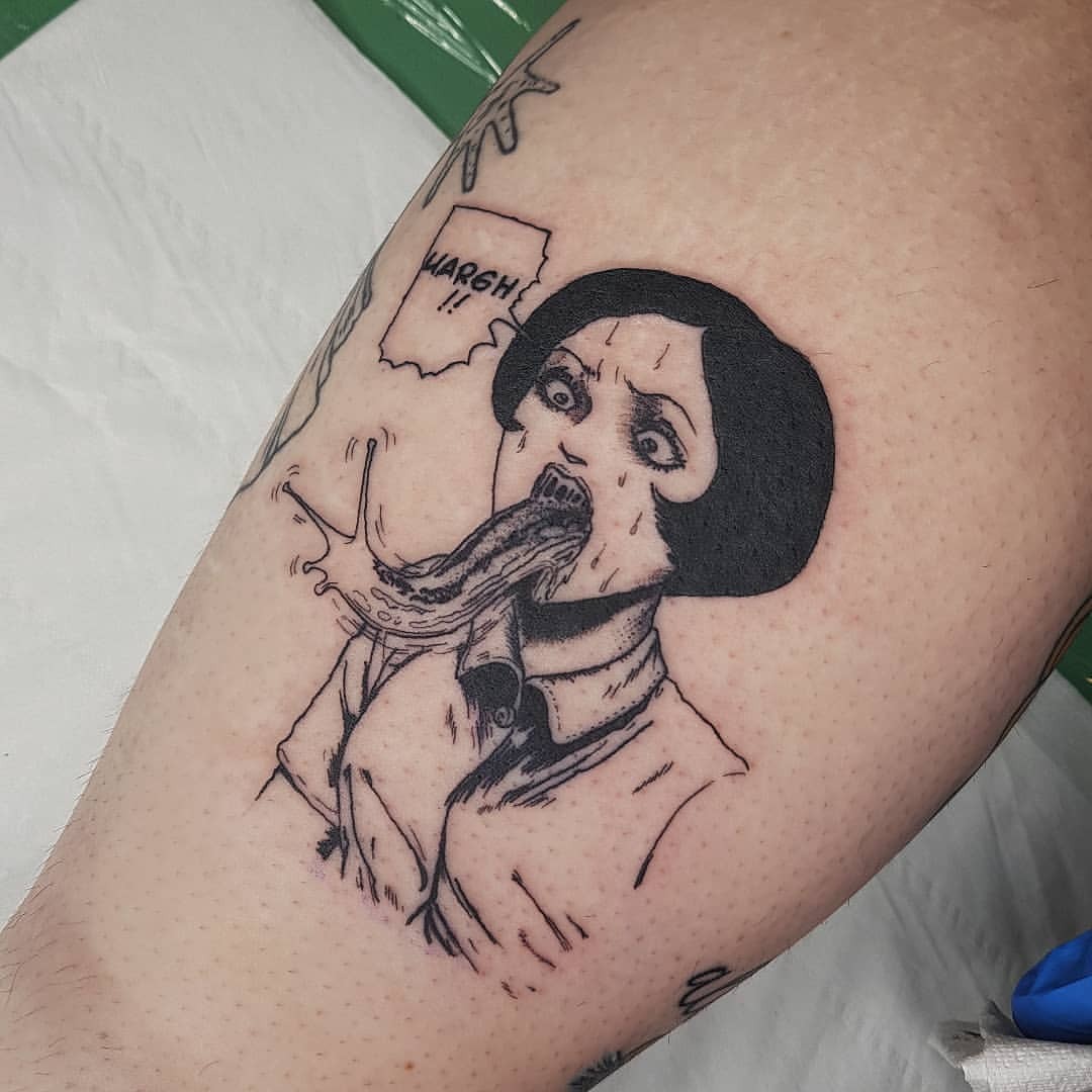 Junji Ito Uzumaki Tattoo by tendonstattoo  Tattoogridnet