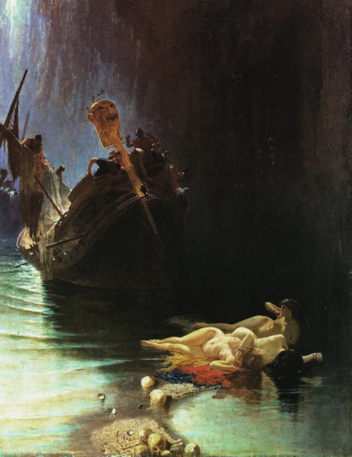 artofrestraint:Edoardo DalbonoLa leggenda delle Sirene, 1871