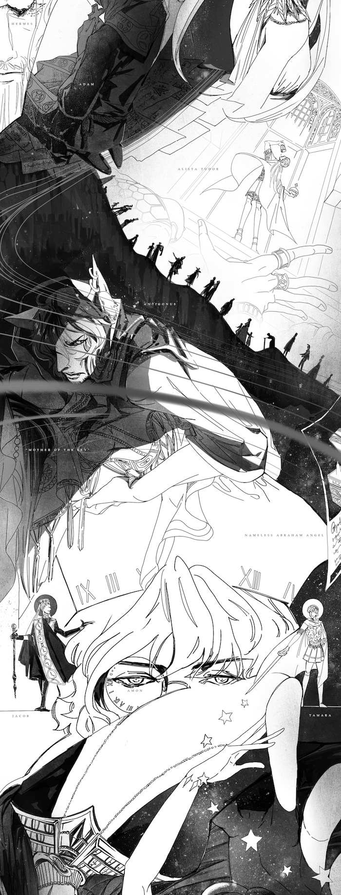 A Scroll-style Illustration Completed For LoTM 4th Epoch Fanwork Challenge In 2020 Ghost Festival.