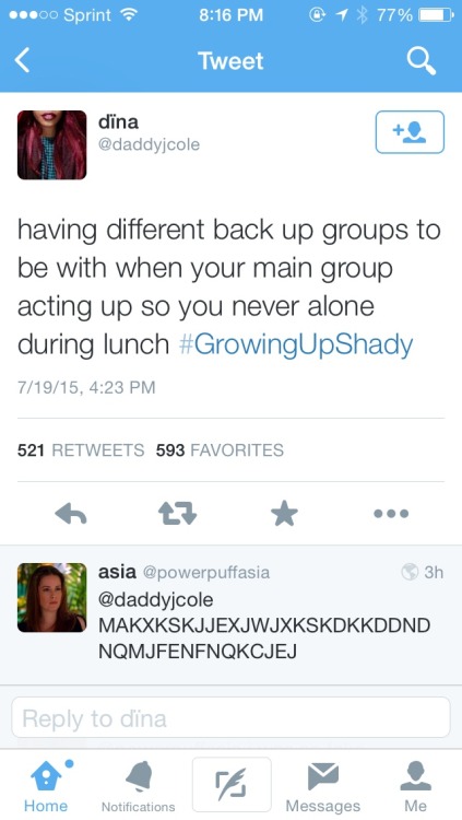 distraction:ahrned:thegoodbirdsings:The #growingupshady tag is giving me so much life rnwhy are thes