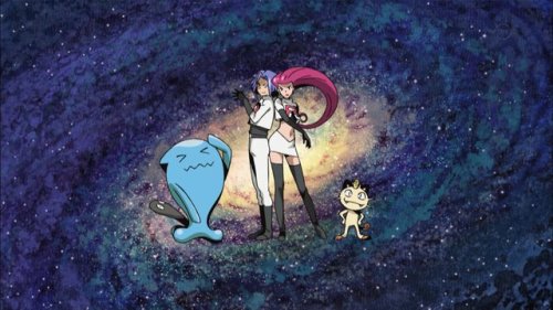 the-pokemonjesus:  The Team Rocket trio is in Alola! AND… Jessie caught a Mimikyu in a Luxury Ball! Which means we’ll get to see a lot of Pikachu vs. Mimikyu in this series.  now that they have Mimikyu, why do they need pikachu?