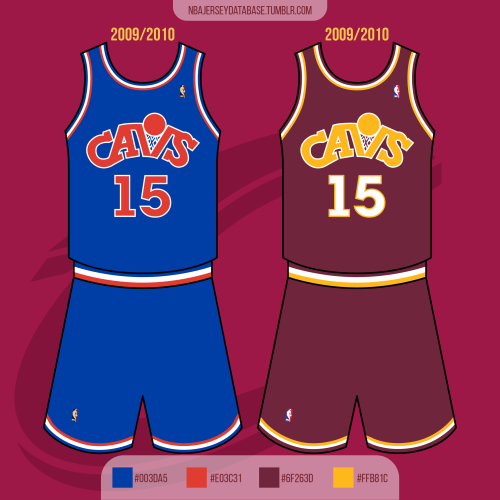 NBA Jersey Database, Cleveland Cavaliers Alternate CavFanatic