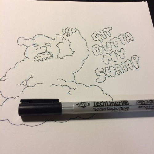 More than two-thirds of the way done with Inktober! This is where the real burnout starts settling i