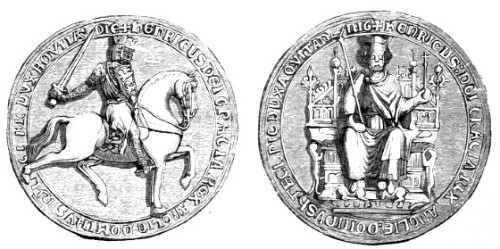 Great Seal ofKing Henry III of England (reigned 1216 – 1272).King John diedwhen Henry III was 