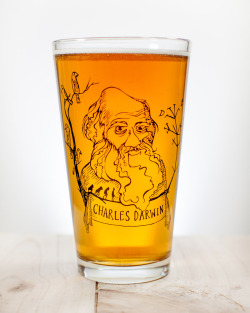 sagansense:  staceythinx:The next best thing to drinking a beer with great minds is drinking one from these new limited edition Heroes of Science glasses by Cognitive Surplus featuring some of history’s greatest scientific minds. You can find them