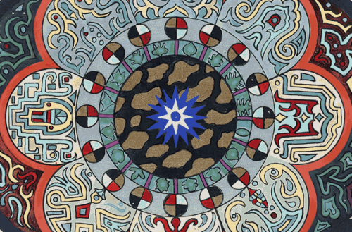 From Liber Novus (or &lsquo;The Red Book&rsquo;), an illuminated manuscript by Carl Gustav Jung - 19